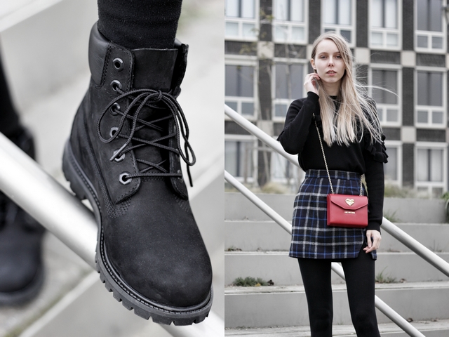 Outfit | Black Timberland boots - People Stare
